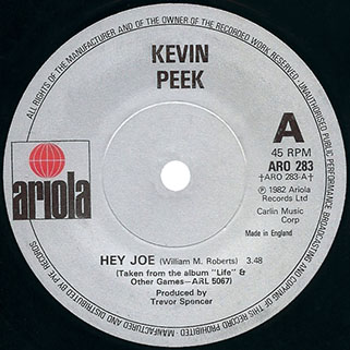 kevin peek single side hey joe