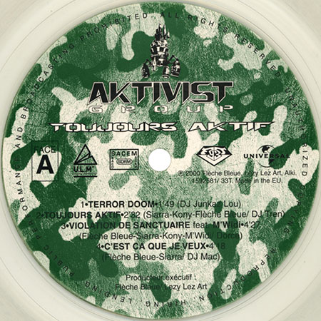 Aktivist Group LP Toujours Aktif  label A