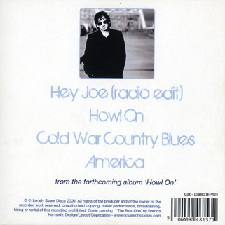 Bap Kennedy CD Hey joe promo front