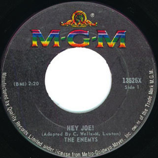 enemys black single side hey joe