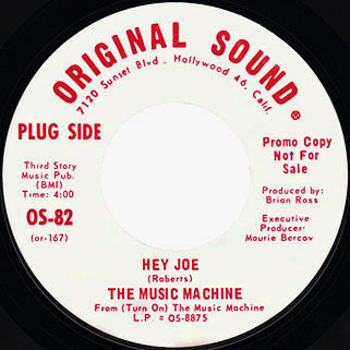 music machine single promo side hey joe