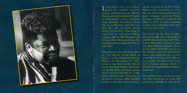 CD Return Of The Band Of Gypsys, San Francisco ´84 booklet 2