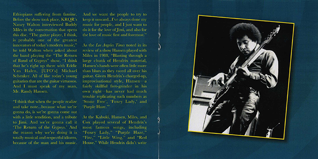CD Return Of The Band Of Gypsys, San Francisco ´84 booklet 3