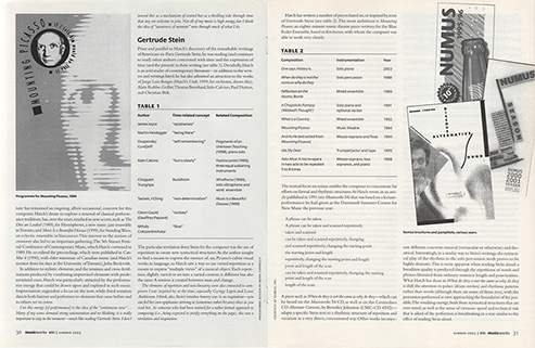 Cynthia Hiebert magazine Musicworks 86 pages 30 31