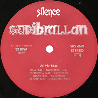 Gudibrallan LP Uti Var Hage 1971 label B