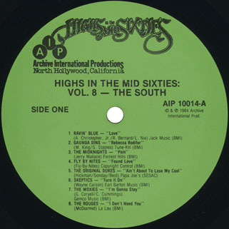 hazards lp hight in mid sixties volume 8 label 1