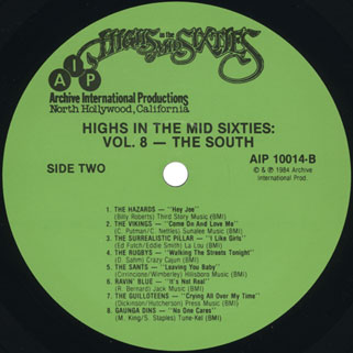 hazards lp hight in mid sixties volume 8 label 2