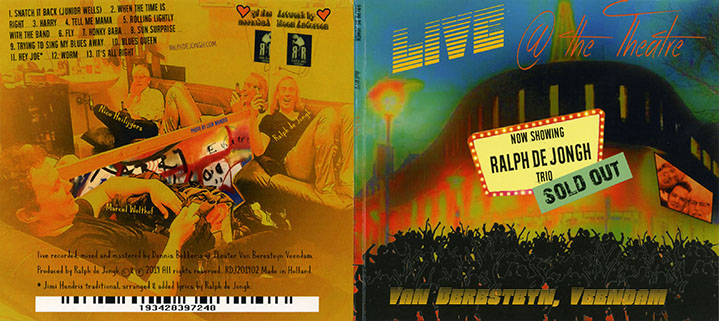 ralph de jongh trio CD live at the theatre cover out