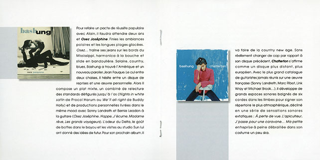 bashung l'essentiel des albums studio booklet 5