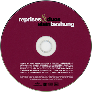 bashung l'essentiel des albums studio cd 12 duos reprises label