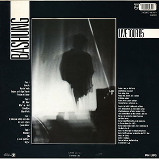 bashung double lp live tour 85 back cover