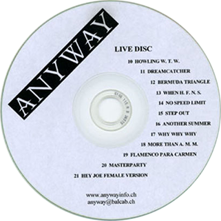 anyway cd live disc original label