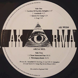 arzachel lp akarma pink ak 99184 uk 2002 label 1