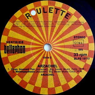 arzachel lp roulette bellaphon bs 19113 label 2