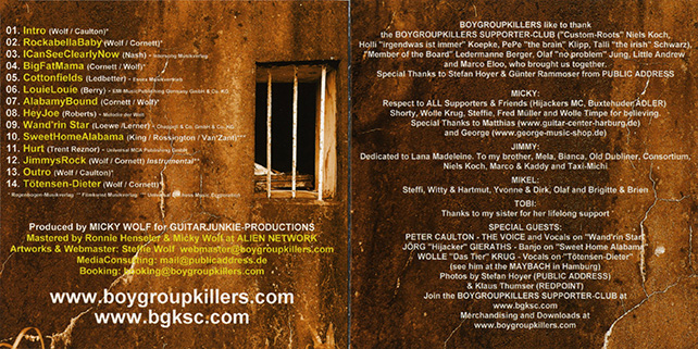 Boygroupkillers CD Greatest Hits booklet 2