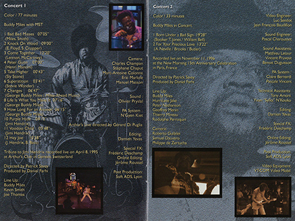 Buddy MILES 1995  with MST CD DVD Changes booklet 2