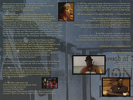 Buddy MILES 1995  with MST CD DVD Changes booklet 4