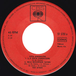 byrds ep fifth dimension label 1