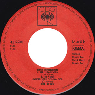 byrds ep fifth dimension label 2