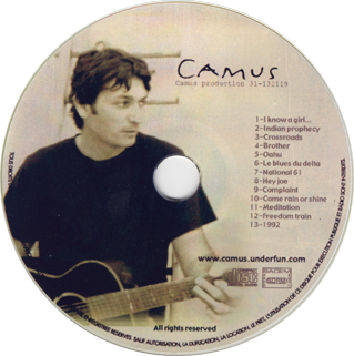 Camus CD Indian Prophecy label