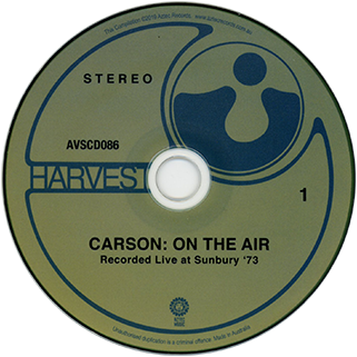 carson cd on the air label aztec label 1