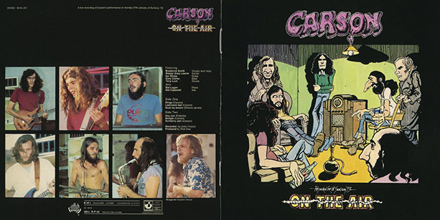 carson cd on the air label aztec booklet 1