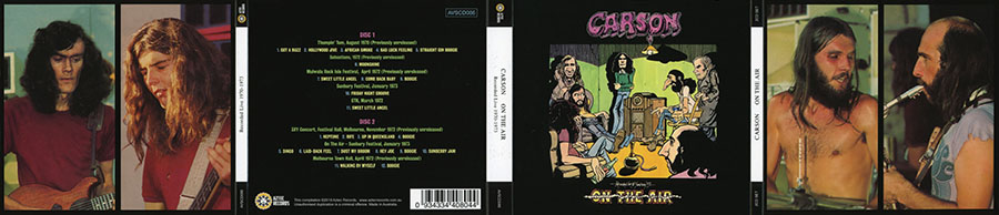carson cd on the air label aztec cover out