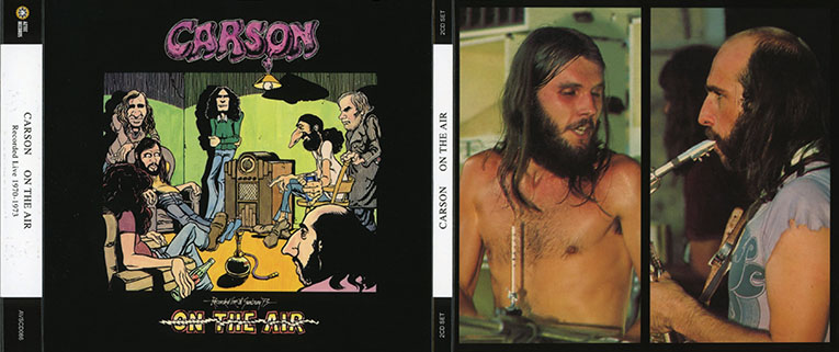 carson cd on the air label aztec cover out right