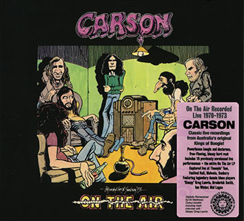 carson cd on the air label aztec front