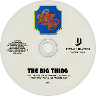 Chicago Transit Authority - The Big Thing live 1968 vintage masters 2020 label 1