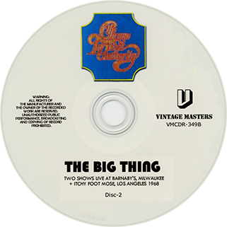 Chicago Transit Authority - The Big Thing live 1968 vintage masters 2020 label 2