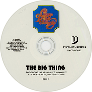 Chicago Transit Authority - The Big Thing live 1968 vintage masters 2020 label 3