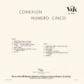 conexion numero cinco lp same uruguay back