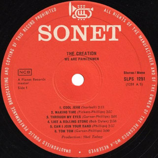 creation we are paintermen sonet 1967 label 1