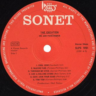 creation we are paintermen sonet 1967 label 1