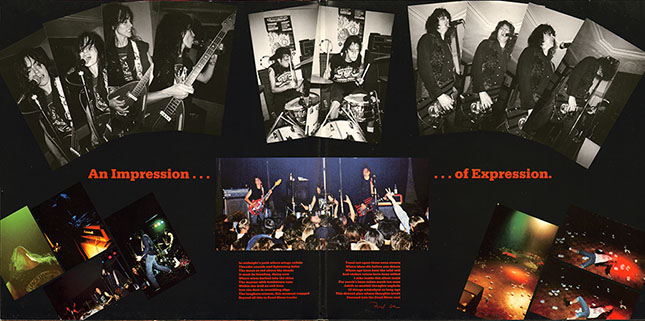 Dead Moon LP Live Evil label cover in