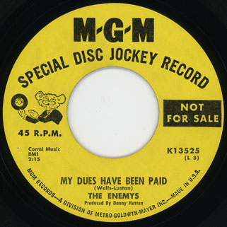 enemys yellow single side my dues has been paid