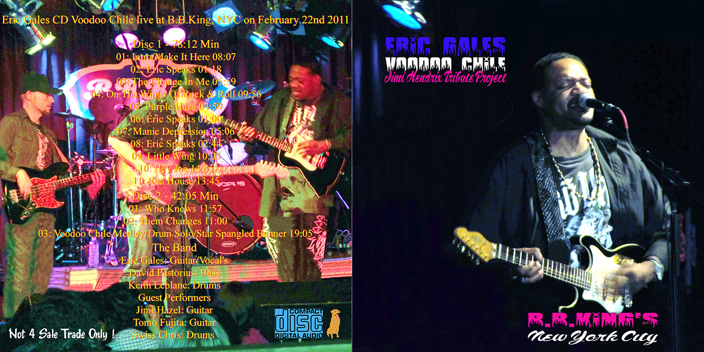 Eric Gales CD Voodoo Chile live at B.B.King 2011 cover