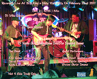 Eric Gales CD Voodoo Chile live at B.B.King 2011 original pict 3