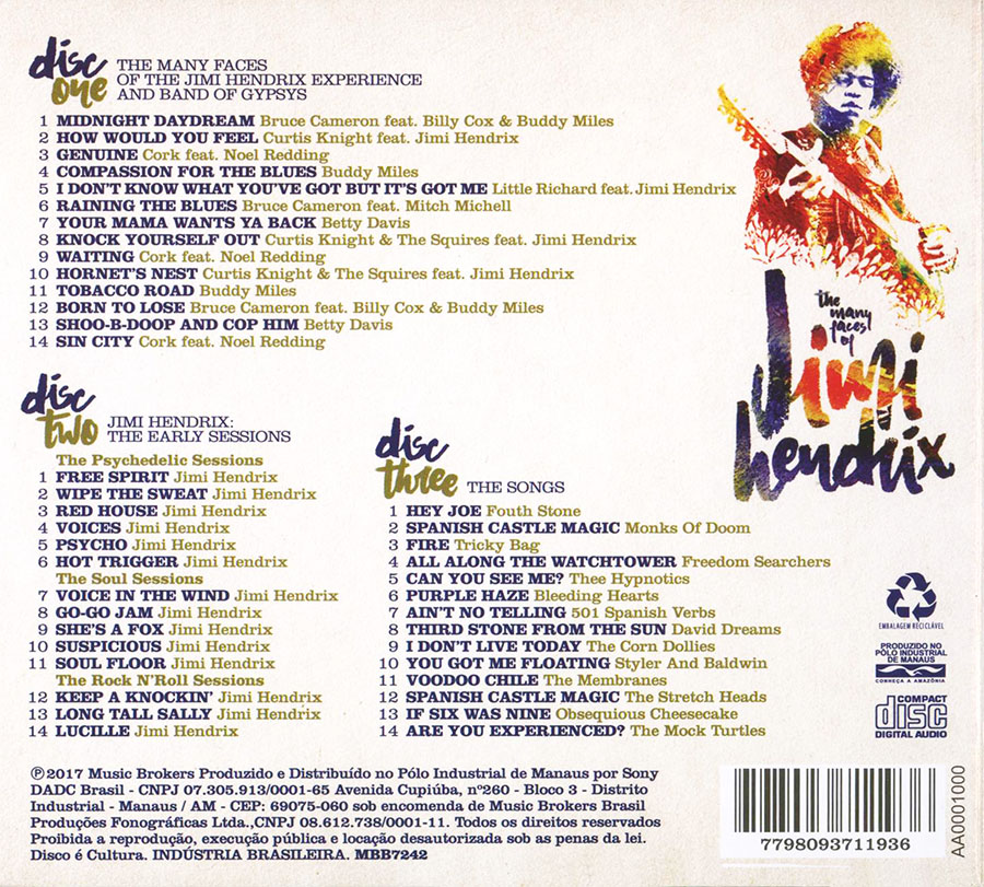 fouth stone cd many faces of jimi hendrix tracks