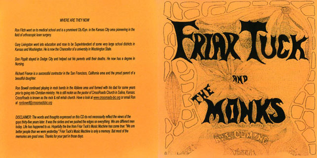 friar tucks and the monks cd are coming booklet 1 8