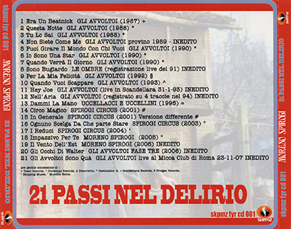 Gli Avvoltoi CD 21 Passi Nel Delirio tray out