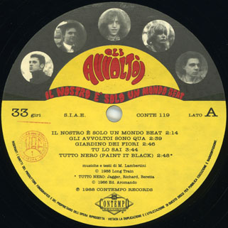 gli avvoltoi lp il nostro e solo un mondo beat label A