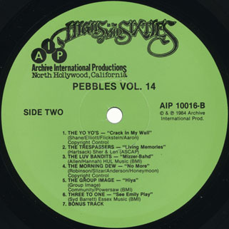 golden cups lp pebbles 14 label 2