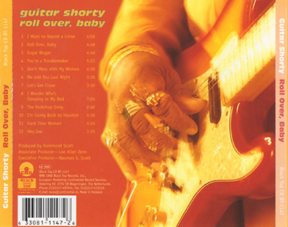 Guitar Shorty CD Roll Over, Baby tray