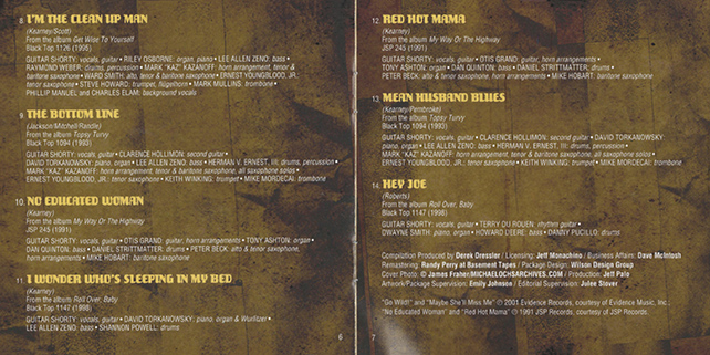 Guitar Shorty CD The Long And Short Of It booklet 4