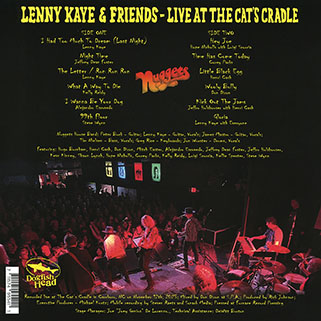 Hope Nicholls LP Lenny Kaye and Friends 
back