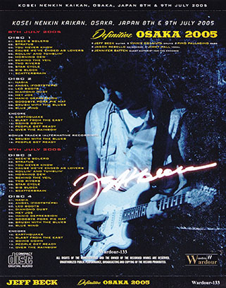 jeff beck cd definitive osaka 2005 back