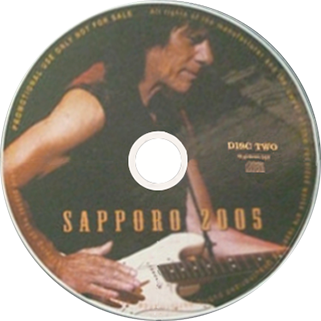 jeff beck july 13, 2005 cd sapporo 2005 cd sapporo 2005 label 2