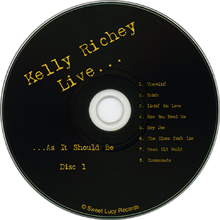 Kelly Richey CD As It Should Be label 1